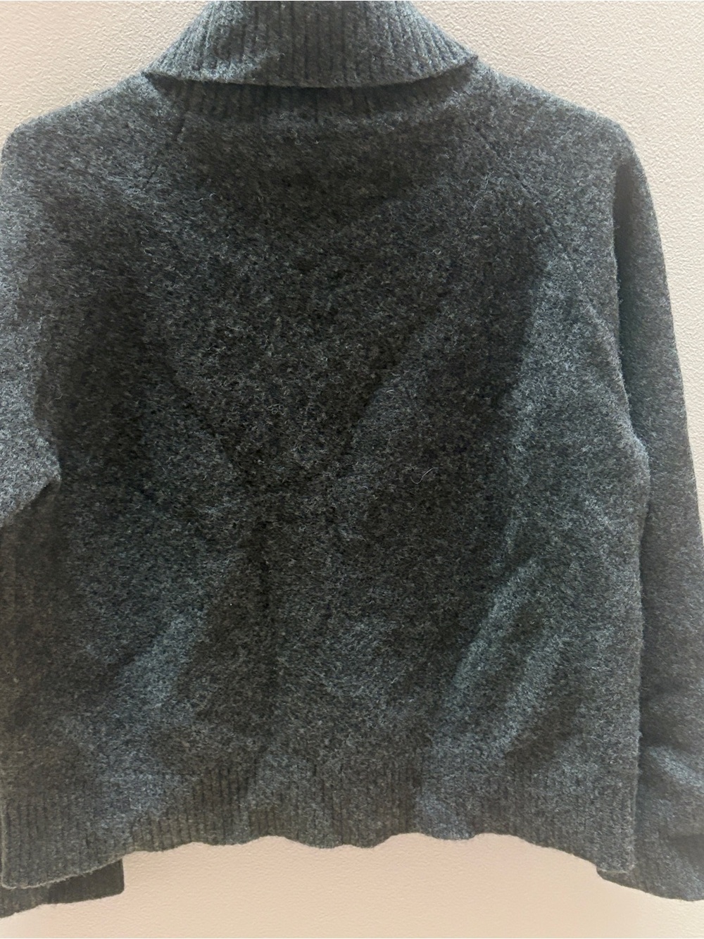 Frank & Oak Charcoal Gray Cowl Turtleneck Sweater